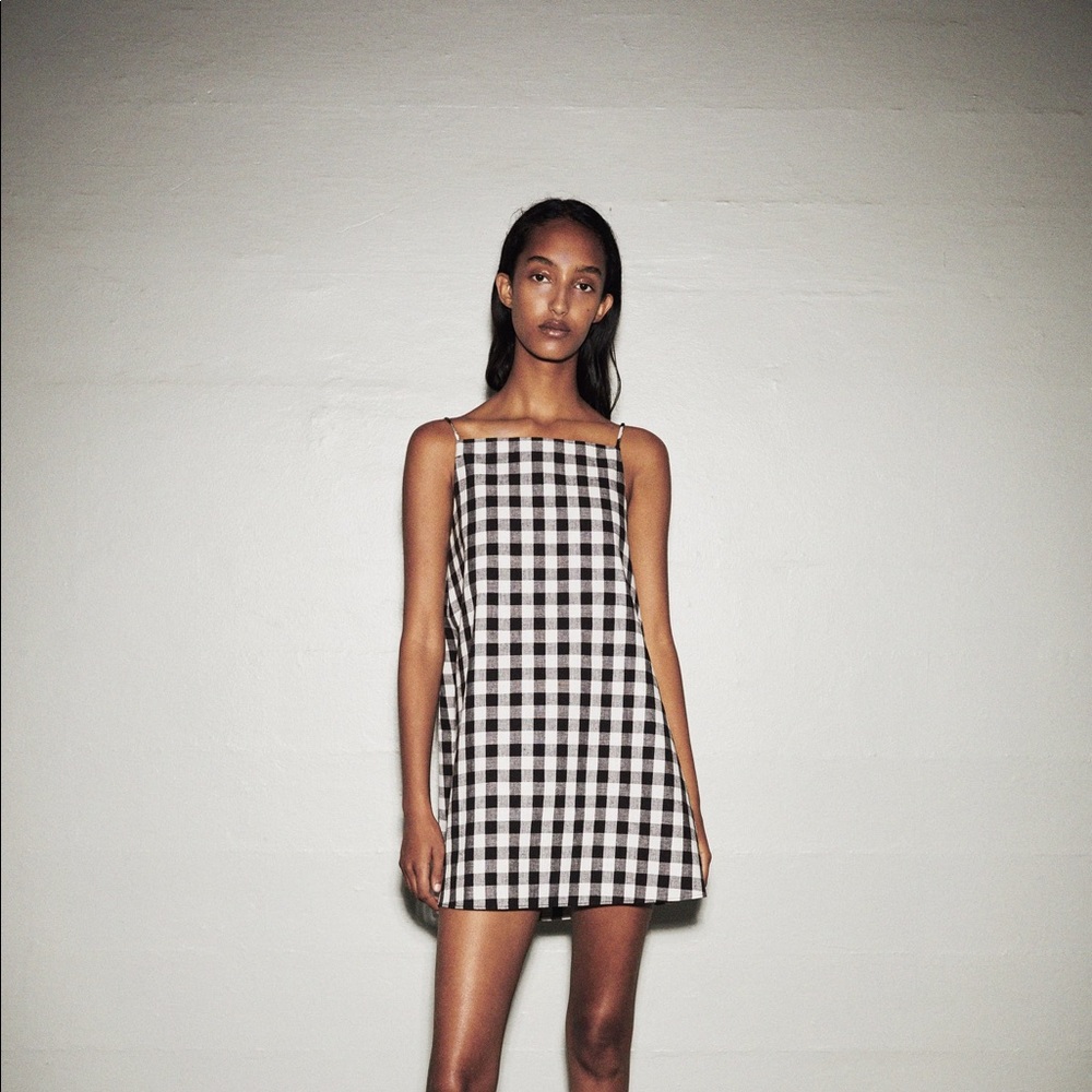 Zara Rustic Gingham Dress
